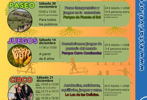 Actividades Familia. Nov Dic 2024