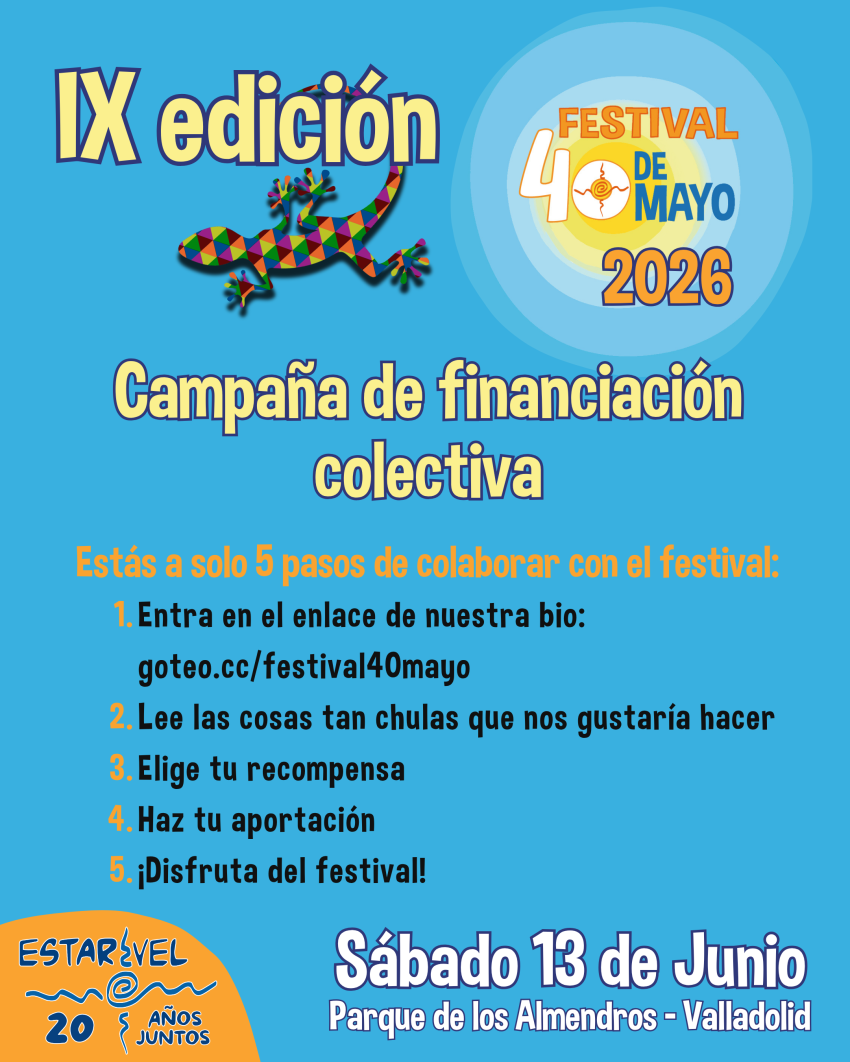 campa&ntilde;a Crowdfunding 40 mayo 2026
